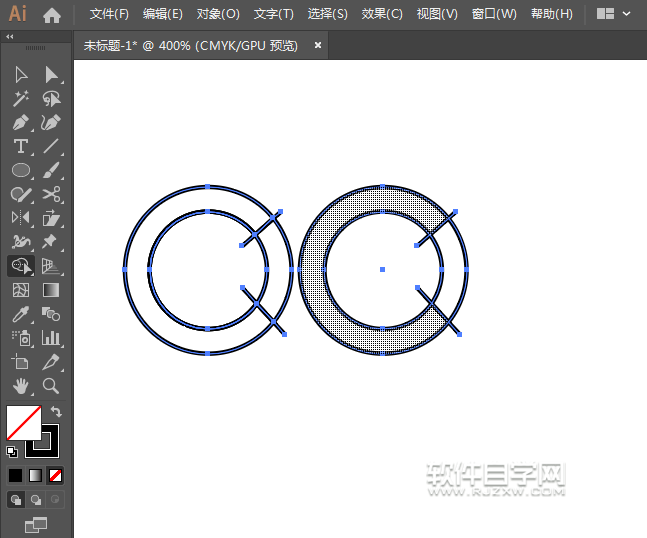 ai怎么畫(huà)一個(gè)央視圖標(biāo)