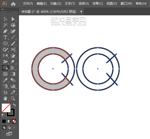 ai怎么畫(huà)一個(gè)央視圖標(biāo)