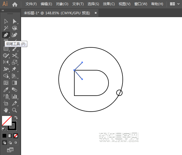ai怎么畫一個回看圖標