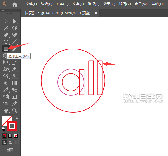 ai怎么畫一個all分型圖標