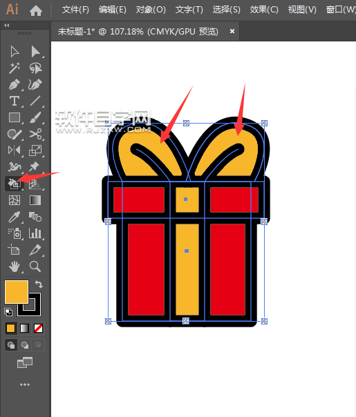 ai怎么畫禮品圖案