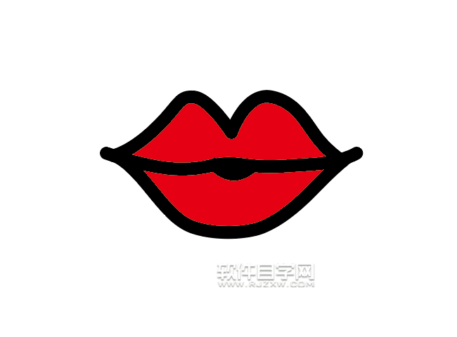 ai怎么給嘴巴圖形進行實時上色