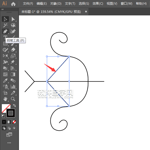 ai怎么畫丘比特的箭