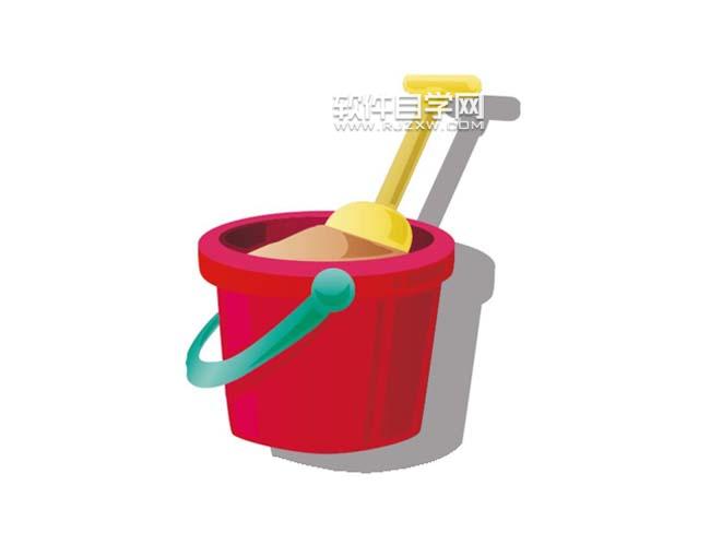ai如何畫玩具小桶小勺