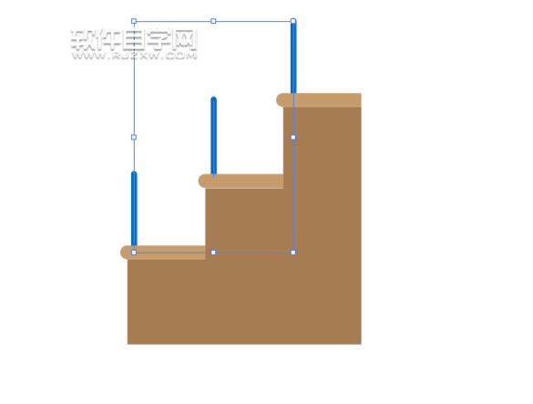 ai如何畫一個樓梯圖形