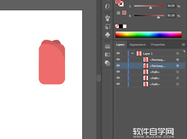 使用AI矩形繪制小花教程