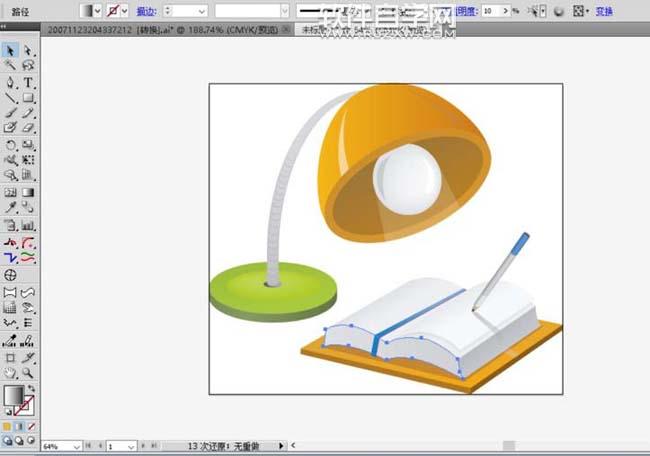 AI怎么繪制學習臺燈
