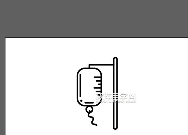 ai怎么繪制吊瓶標志