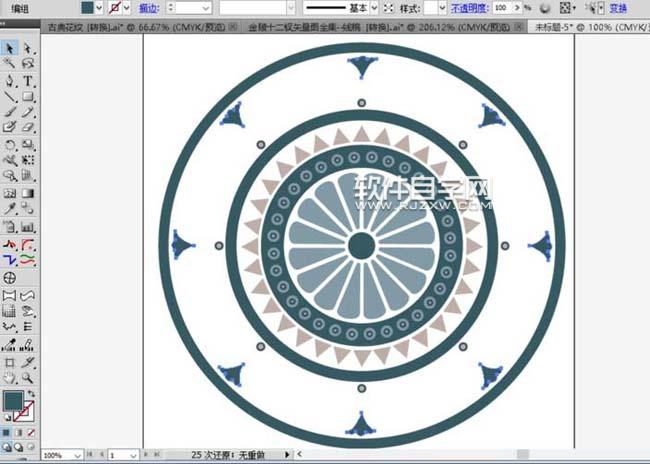 ai怎么畫陣列圖案
