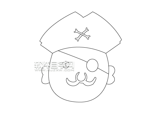 怎么用AI鋼筆工具畫(huà)海盜