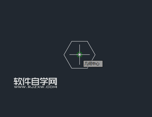 CAD2019怎么捕捉多邊形中心繪制圓