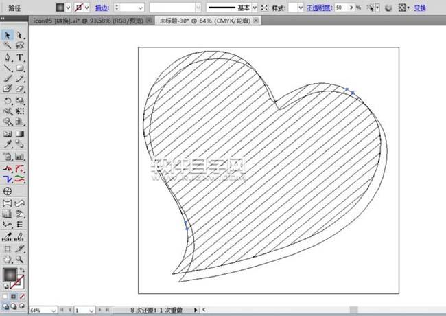 ai怎么設(shè)計心形標(biāo)簽