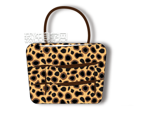ai怎么設計豹紋手提包
