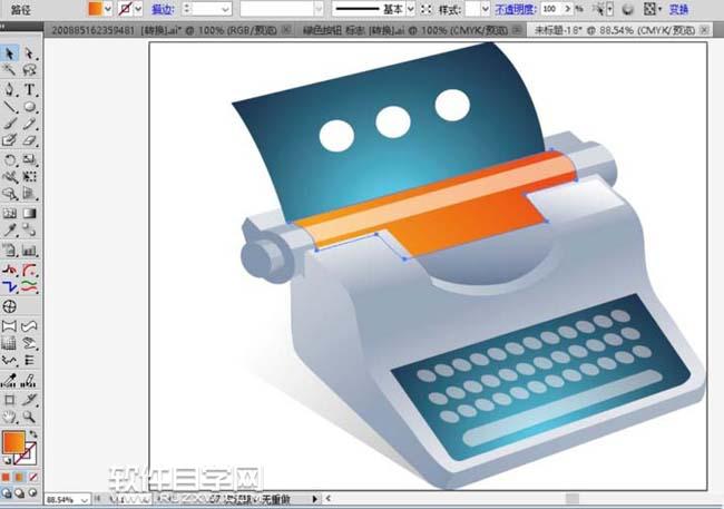 AI怎么設計打字機效果圖