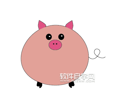 ai怎么設(shè)計(jì)可愛的小豬