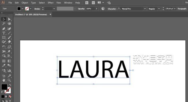 ai添加文字陰影效果