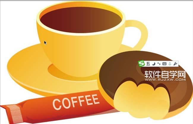 怎么用AI畫咖啡杯矢量素材