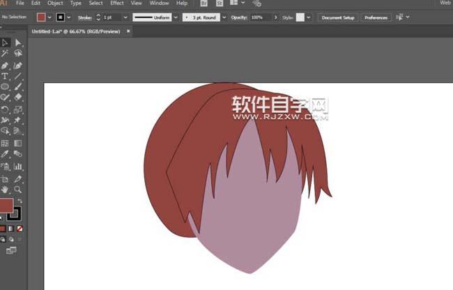 ai怎么畫卡通女孩子