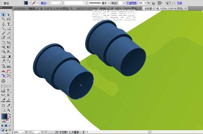 怎么用ai畫望遠鏡