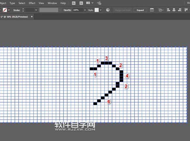 ai像素愛(ài)心怎么畫