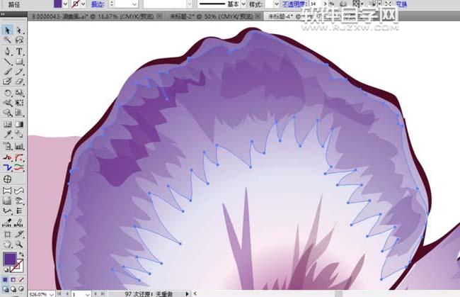 ai紫羅蘭怎么畫