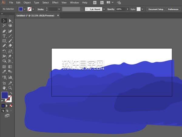 AI怎么設計夕陽西下的插畫
