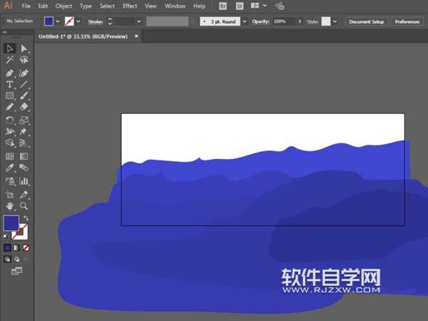 AI怎么設計夕陽西下的插畫