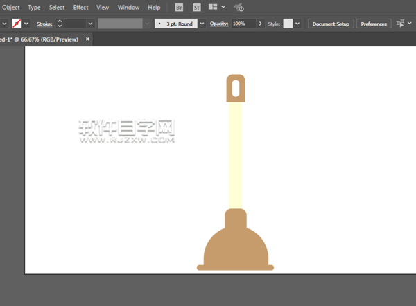 ai怎么畫馬桶塞