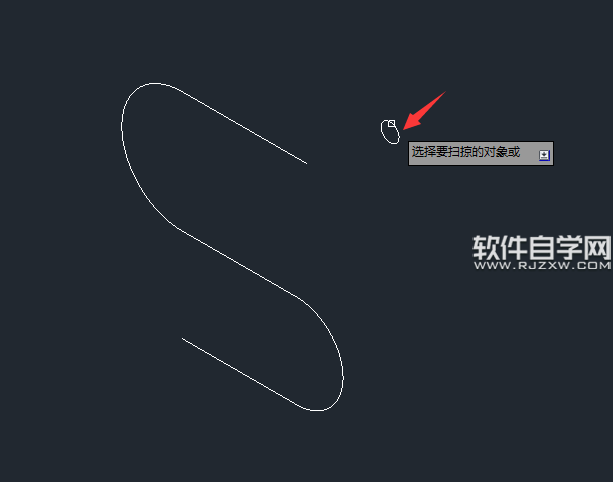 cad中掃掠怎么用