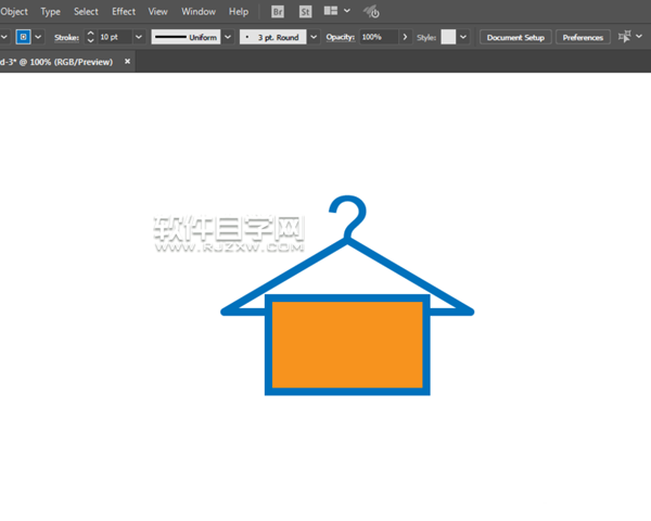 AI怎么畫掛著毛巾圖標(biāo)