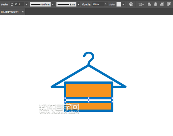 AI怎么畫掛著毛巾圖標(biāo)