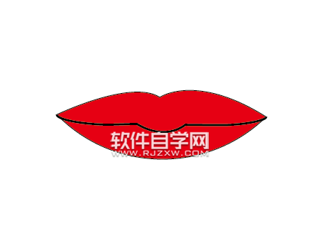 ai怎么畫(huà)大紅唇簡(jiǎn)筆畫(huà)