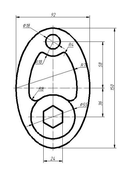 CAD平面練習圖(1)