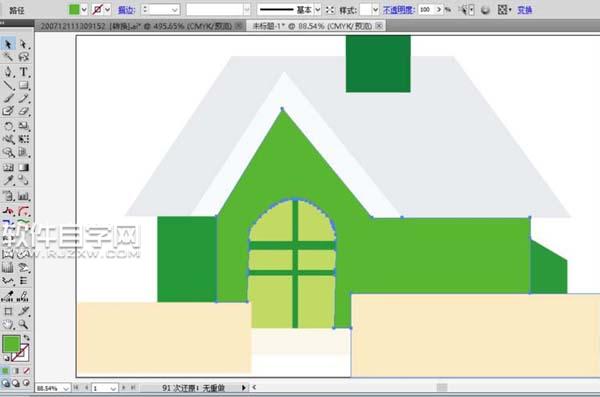 ai怎么設(shè)計(jì)小房子簡(jiǎn)筆畫
