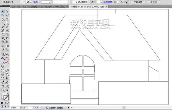 ai怎么設(shè)計(jì)小房子簡(jiǎn)筆畫