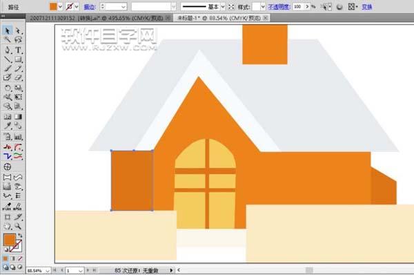 ai怎么設(shè)計(jì)小房子簡(jiǎn)筆畫
