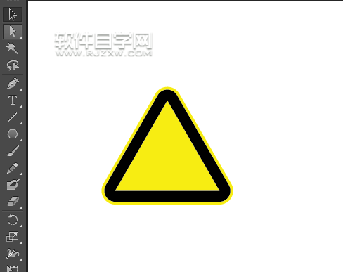 ai怎么畫當心觸電標識