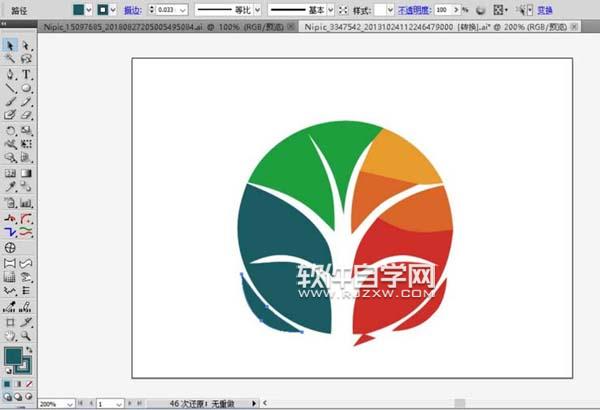 ai怎么畫花朵樣式的LOGO效果