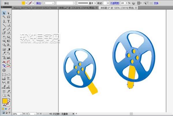 老式放映機怎么用AI設(shè)計