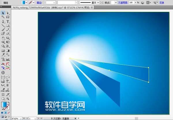 ai怎么繪制藍色科技背景