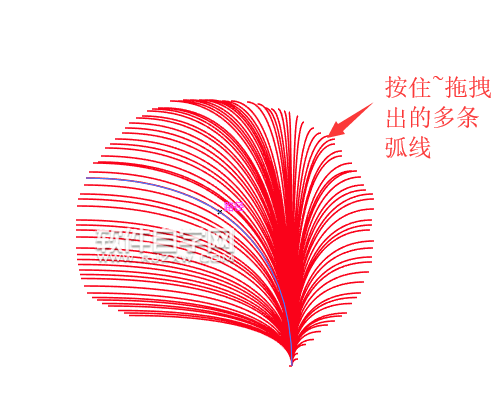 ai如何畫(huà)弧線