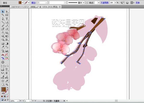 ai怎么畫蝴蝶蘭素材