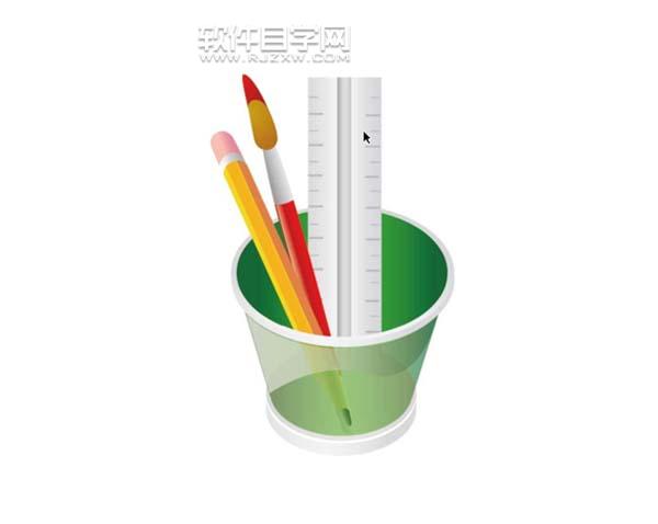 ai怎么畫筆筒圖案