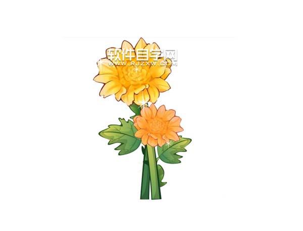 ai怎么畫菊花圖案