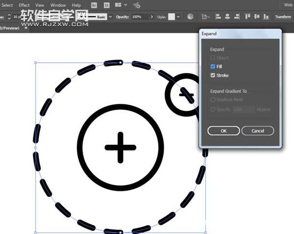 ai怎么設計正負極logo