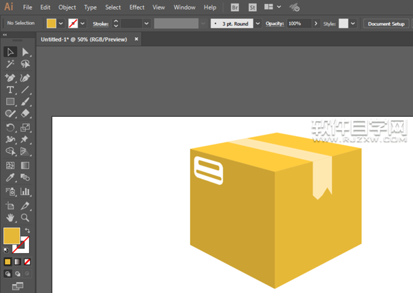 ai怎么畫快遞包裹