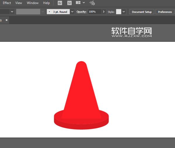 ai怎么畫交通錐
