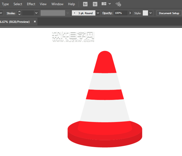 ai怎么畫交通錐