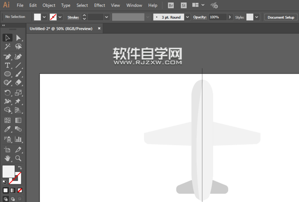 ai怎么畫飛機圖案