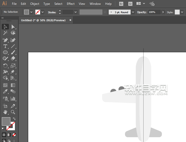 ai怎么畫飛機圖案